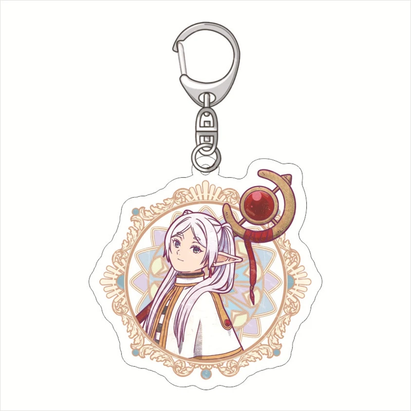 Anime Frieren Beyond Journey s End Acrylic Keychain Frieren at the Funeral Figure Bag Key Chain 5 - Frieren Merchandise