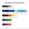 tank top color chart 1 - Frieren Merchandise