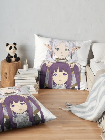 Frieren & Fern Throw Pillow Official Frieren Merch