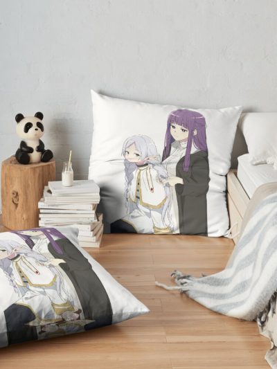 Frieren And Fern Throw Pillow Official Frieren Merch