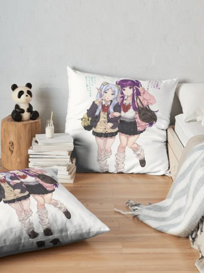 Frieren And Fern Throw Pillow Official Frieren Merch