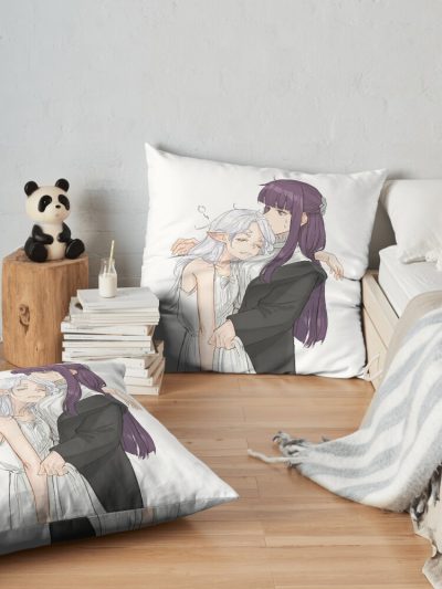 Frieren Throw Pillow Official Frieren Merch