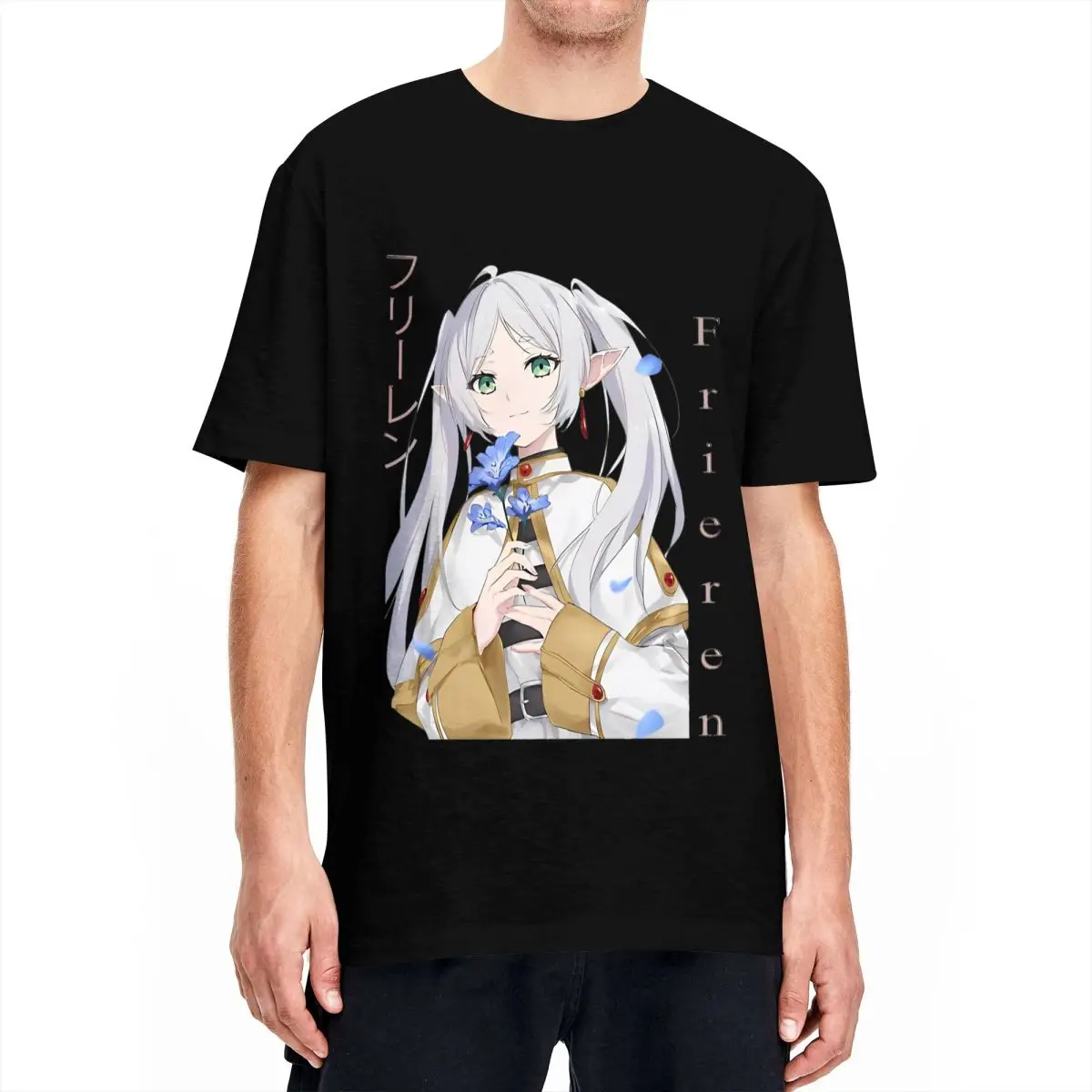 kf Sf1b59a86860b4a6cb0b87edffbe4b1dbi Sousou No Frieren Frieren T Shirts for Men Women Funny Pure Cotton Tees Round Collar Short 1 - Frieren Merchandise