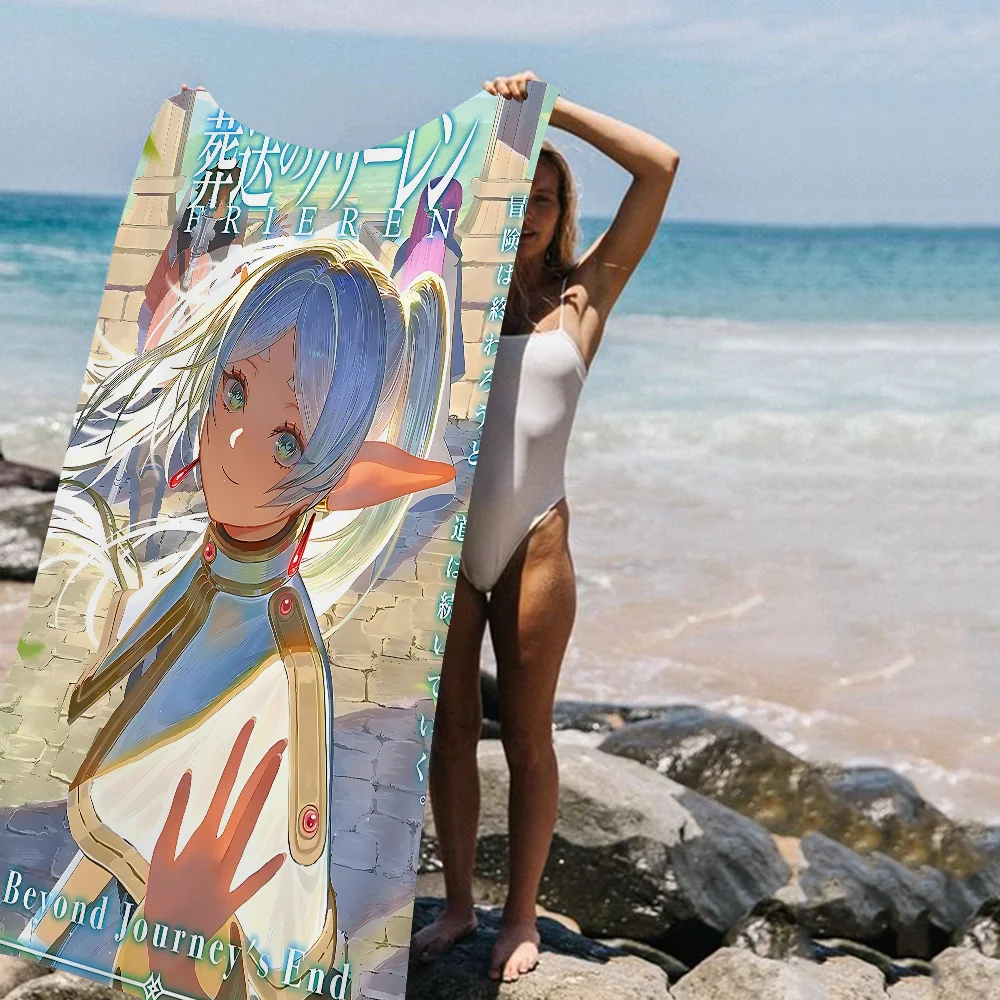 Frieren Anime Towel Microfiber New Top Beach Towel