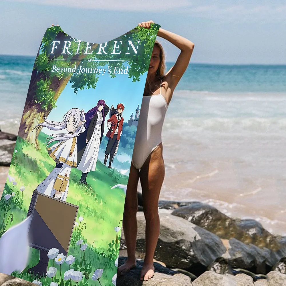 Frieren Anime Towel Microfiber Beach Towel