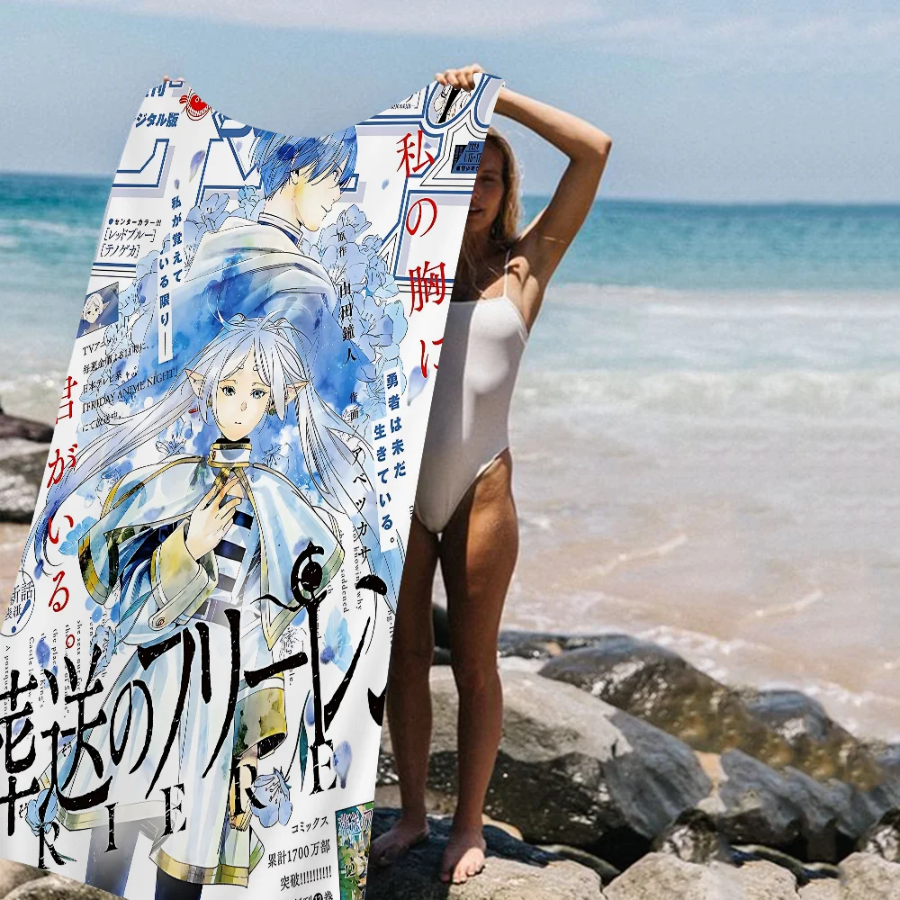 Frieren Anime Towel Microfiber New Basic Beach Towel