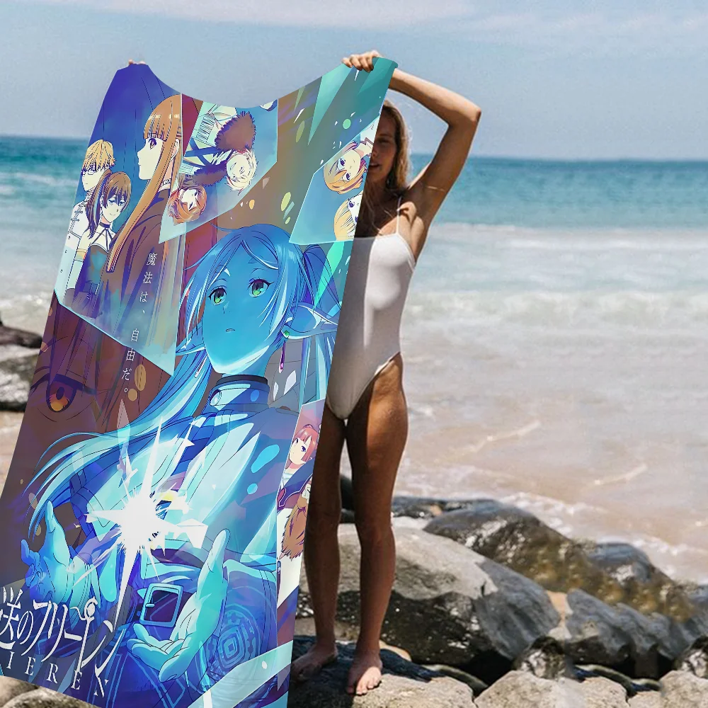 Frieren Anime Towel Microfiber New Trend Beach Towel
