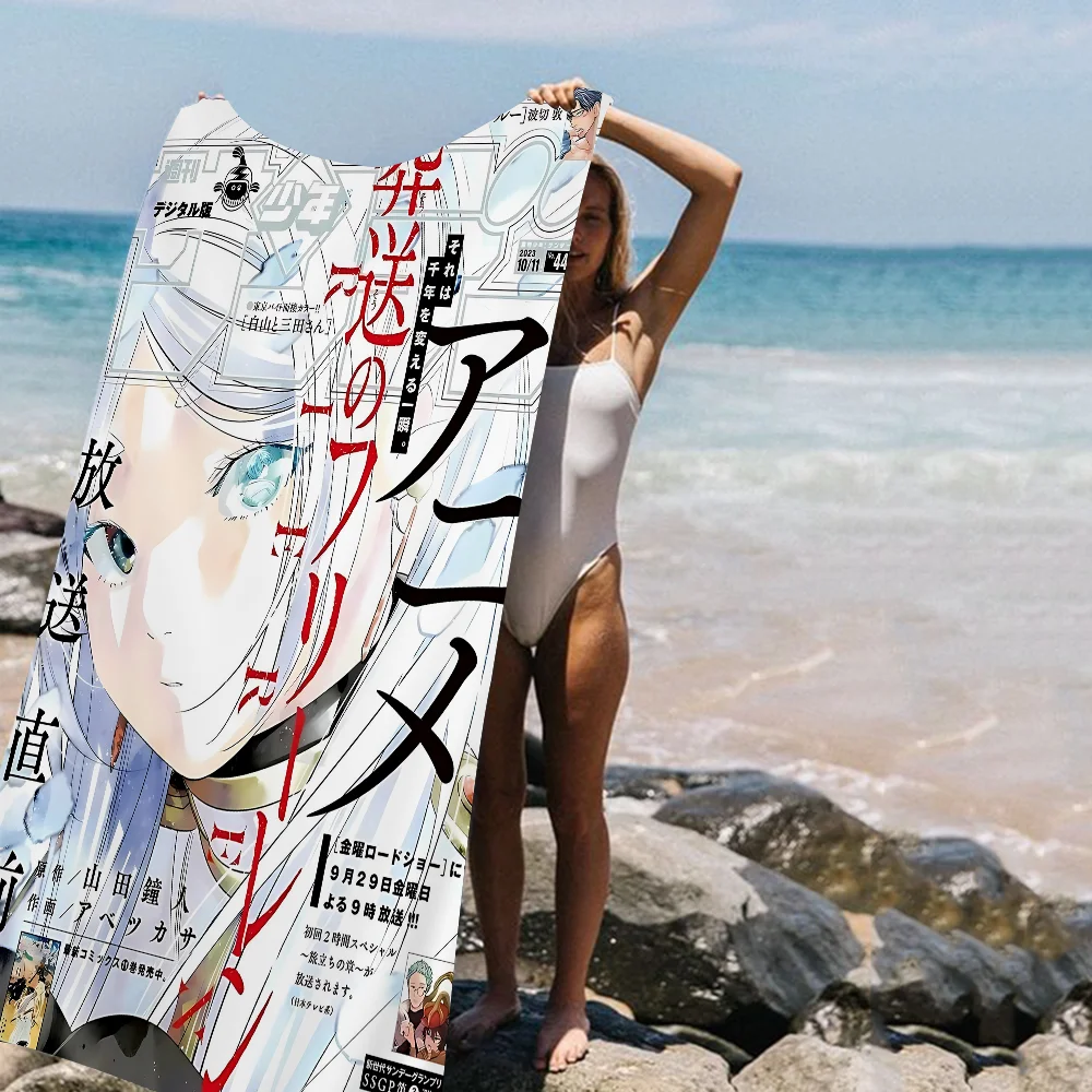 Frieren Anime Towel Microfiber New Good Beach Towel