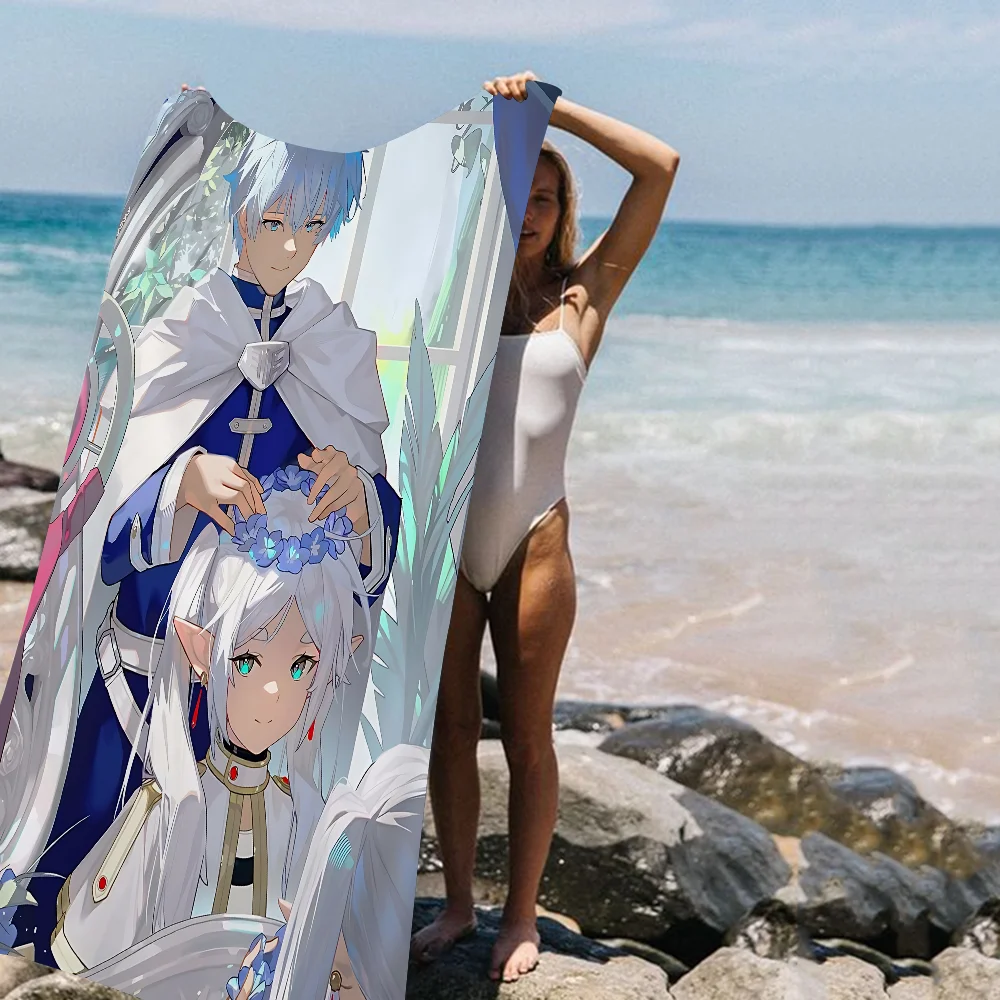 Frieren Anime Towel Microfiber Couple Beach Towel