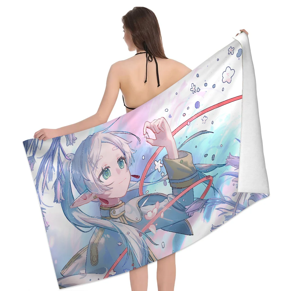 Frieren Anime Big Microfiber New Trend Beach Towel