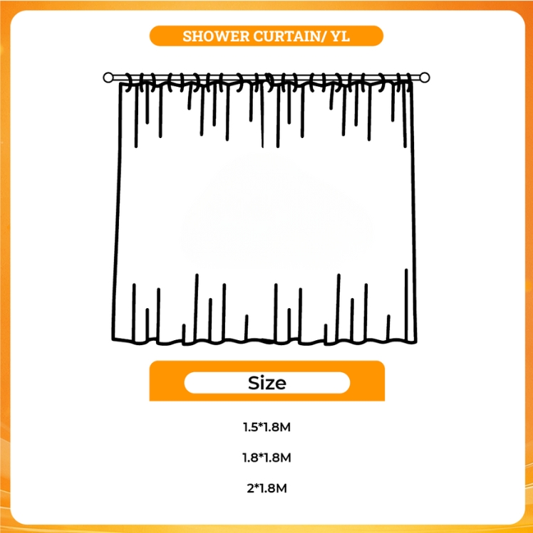 3D shower curtain - Frieren Merch